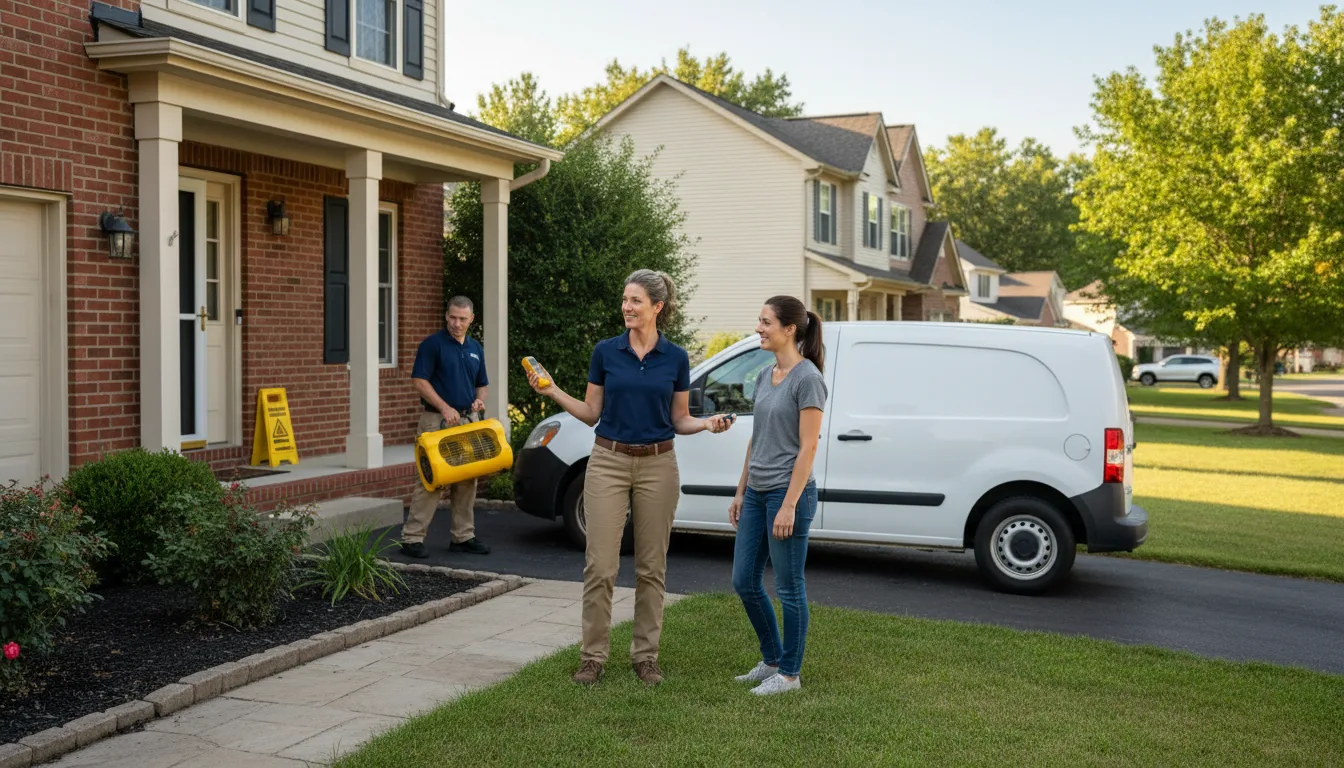 Residential water damage restoration in Delaware